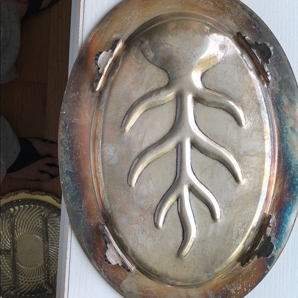 Silver plated serving platter - Picture 2 of 7
